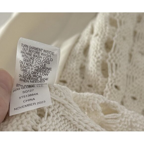 Freshman 1996 Boho Cotton Blend Knit Pull On Maxi Skirt Sz Sm Cottage See Photos - Picture 12 of 12